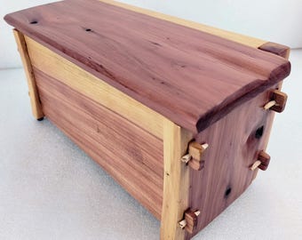 Medieval Plank Coffer - Handcrafted Red Cedar Keepsake Box