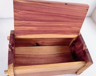 Medieval Red Cedar Keepsake Box - Handcrafted 5th Anniversary Heritage Gift