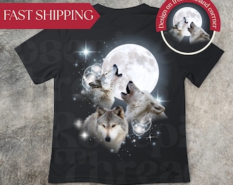 Vintage 90s Wolf Graphic Tee - Comfort Colors Unisex T-Shirt