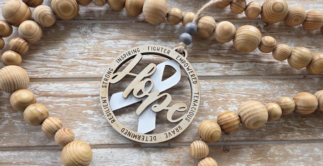 Personalized Cancer Ribbon Ornament – Custom Color Survivor Gift - Etsy