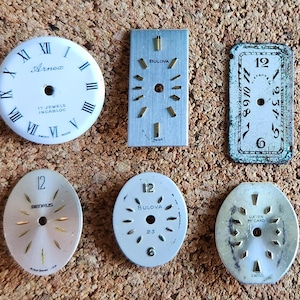 Vintage Zifferblätter - Authentische Zifferblätter für Steampunk Handwerk, Schmuck & Dekoration