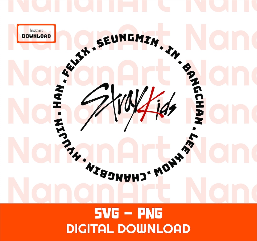 Stray Kids Members Name SVG PNG – You Make Stray Kids Stay Logo