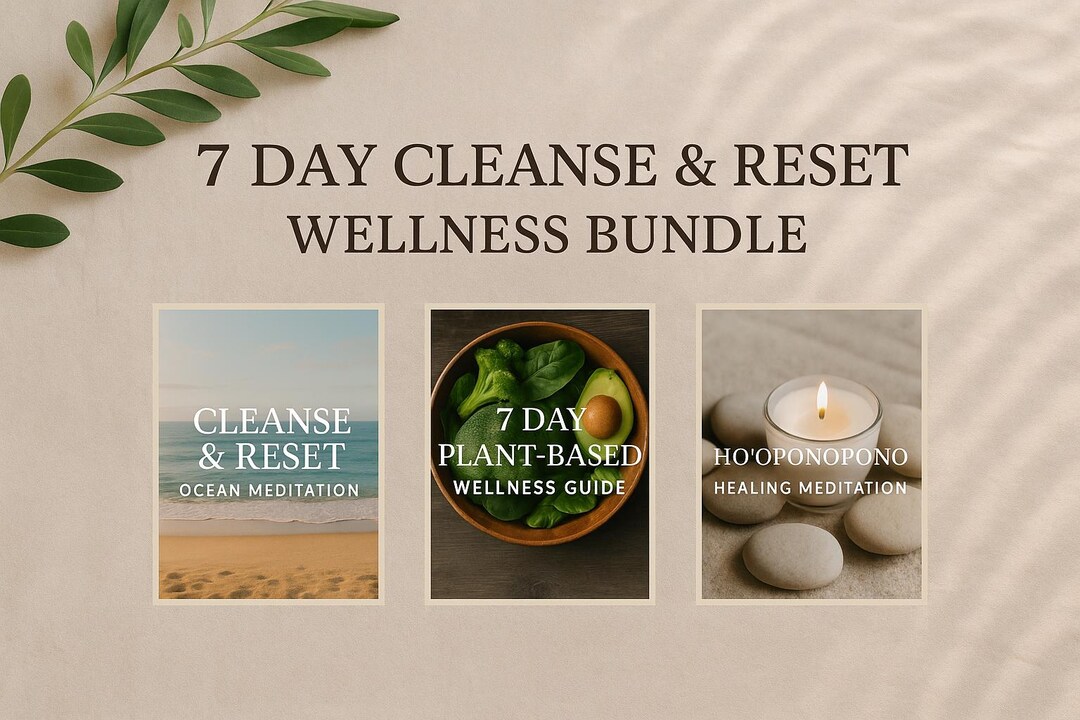 7-day Reset Bundle/ Plant Based Meal Plan With Guided Meditations ...