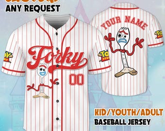 Maglia da baseball personalizzata Forky Toy Story