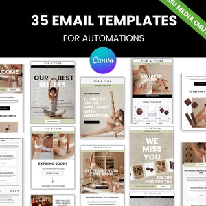 Canva Email Template | Pilates, Yoga & Clothing Businesses