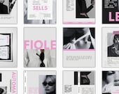 Instagram Content Templates – 40 Posts, 39 Stories, Cohesive Brand Visuals for Business Owners & Agencies (Canva Editable)