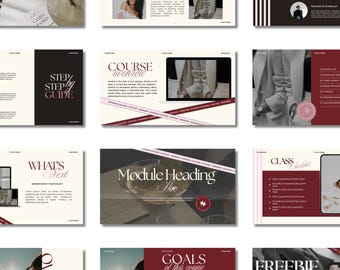 Masterclass Slide Deck Template | Workshop Presentation | Webinar Slides Canva Template | Business Training, Course Creator, Coaching Kit
