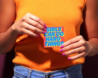 Mini karty motywacyjne Girl Power: inspirujące wydruki artystyczne w formacie A6