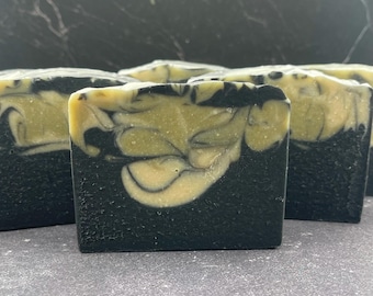 Activated Charcoal Tea Tree Soap – Handmade Goat Milk Bar for Acne