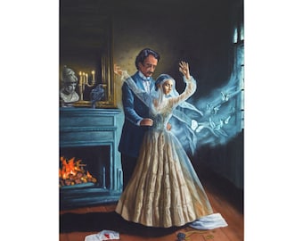 Lenore Canvas Print, Edgar Allan Poe Art, Gothic Home Decor