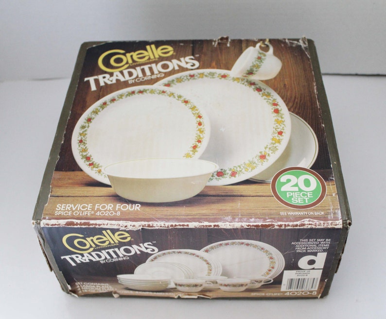 Spice of Life Dinnerware Set Corelle Traditions by Corning Etsy
