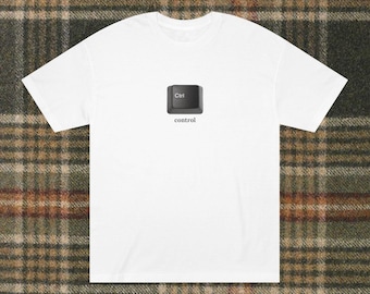 Camiseta con la tecla Ctrl: Camiseta con teclado de tecnología minimalista