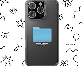 Custodia trasparente per telefono Music Archive: cover personalizzabile per iPhone, ecologica