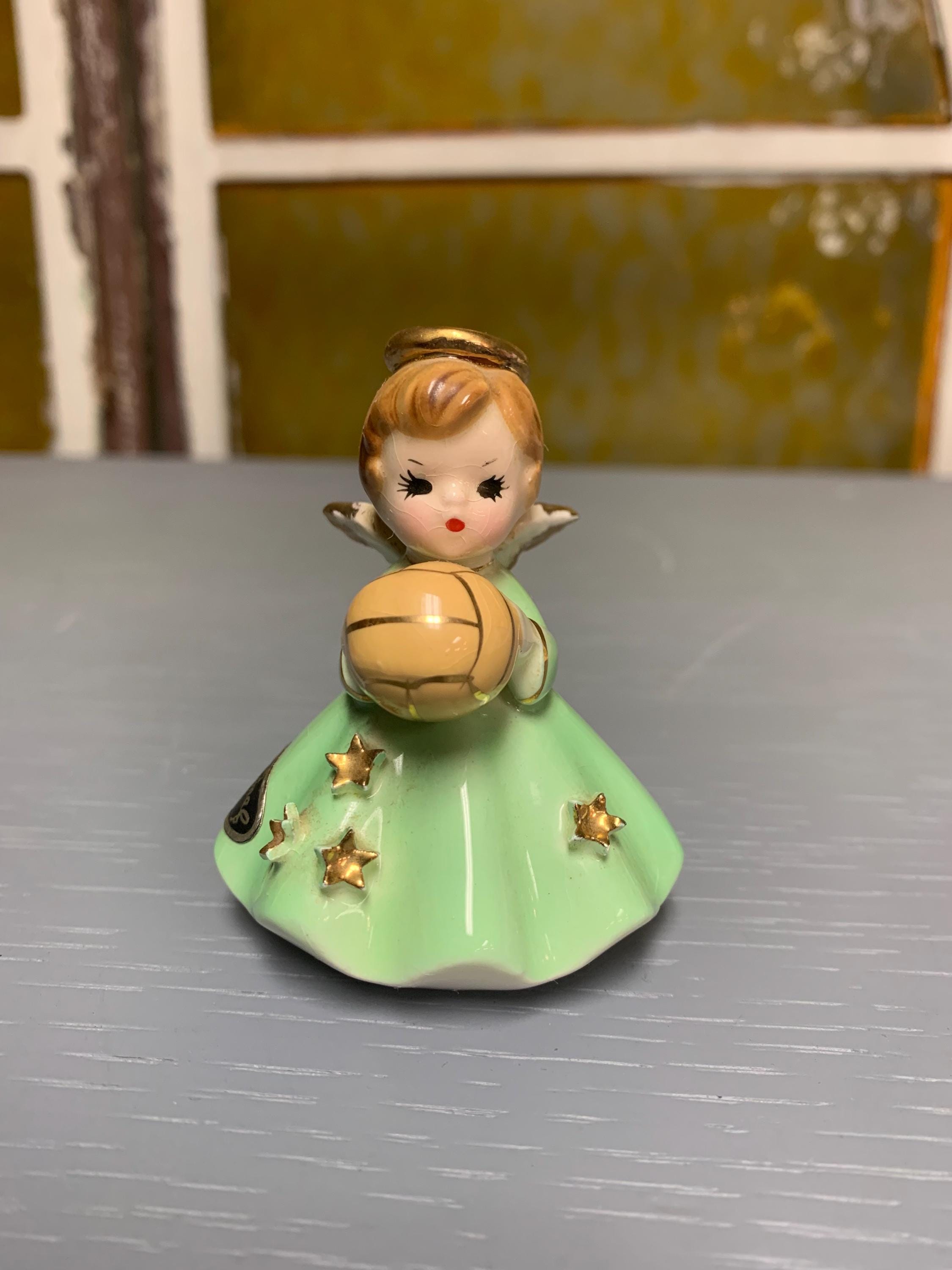 Rare! Vintage Josef Originals Little Sports Basketball Angel