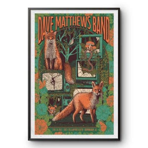 Poster della Dave Matthews Band Northerly Island Chicago DMB 2025 - Ritratto - Poster
