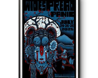 Asheville, NC Tour 2025 Widespread Panic Poster-Portrait - Poster