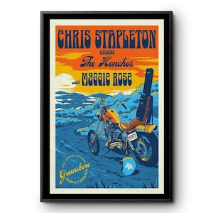 Chris Stapleton 18 giugno 2025 Poster First Horizon Coliseum 2025-Ritratto - Poster