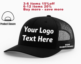 Richardson 112 Trucker Cap: Custom logo snapback