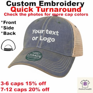 Custom Embroidered OFA Legacy Trucker Hat | Personalized Legacy Twill cap | Your logo name embroidery