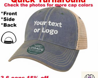 Custom Embroidered OFA Legacy Trucker Hat | Personalized Legacy Twill cap | Your logo name embroidery