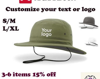 Custom Logo Sun Hat – Richardson 909, Water-Repellent Nylon Cap