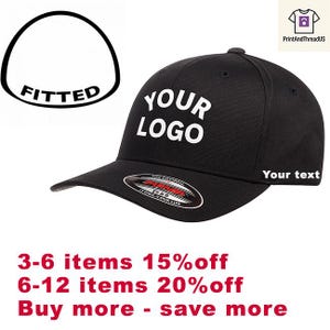 Flexfit Embroidered Baseball Cap: Custom Logo Fitted Hat
