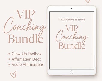 VIP Coaching Bundle | 1:1 Glow-Up Session + Digital Tools | LifeofNichole Confidence Coaching