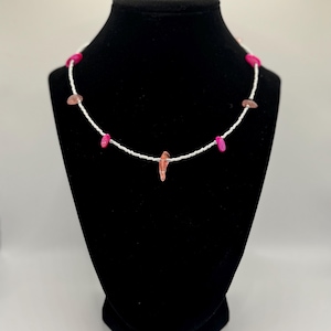 Multicolor Natural Stone Beaded Necklace – Unique Handmade Statement Jewelry