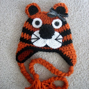 Tiger Hat and Flapper for Newborn, Newborn Photo Prop image 2