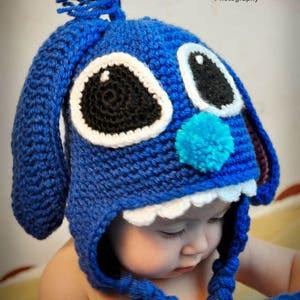 Stitch Mouse Hat, Lilo, Halloween Costume, Baby to Adult Sizes, Photo Prop, Cartoon Characters, Baby Shower, Cartoon, Mouse Hat