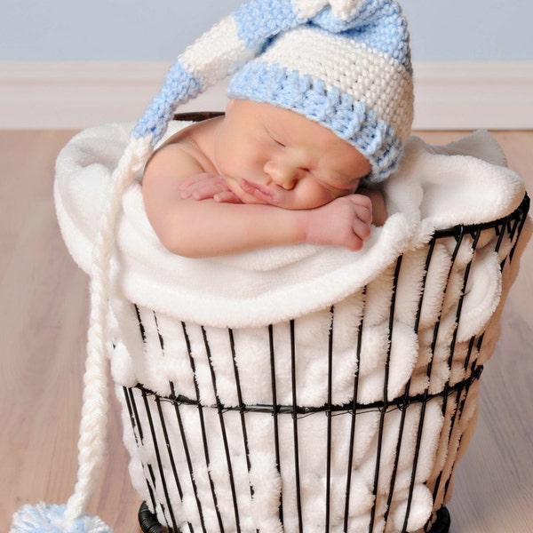 Newborn Crochet Elf Hat and Diaper Cover