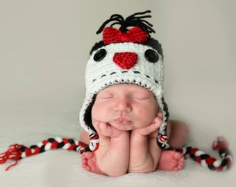 Newborn Penguin Hat, Newborn Photo Props, Halloween Costume for Baby, Baby Animals, Crochet Baby Hats, Handmade Penguin Hat