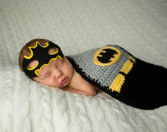 Super Hero Cape and Mask, Halloween, Newborn Photo Prop,