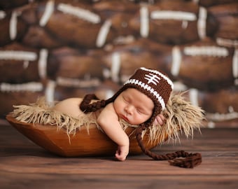 Football Hat for Baby, Sports, Newborn Photo Prop, Halloween Costume for Baby, Athletic Hats for Boys