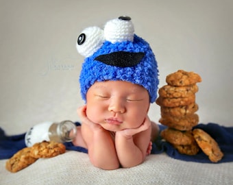 Munchie Monster Hat, Newborn Photo Props