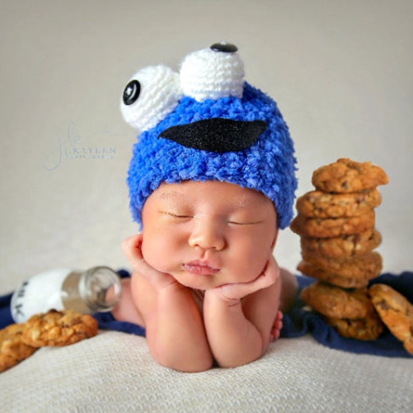 Munchie Monster Hat, Newborn Photo Props