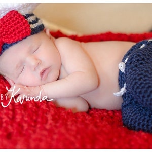 Nautical Sailor Set Newborn Photo Prop