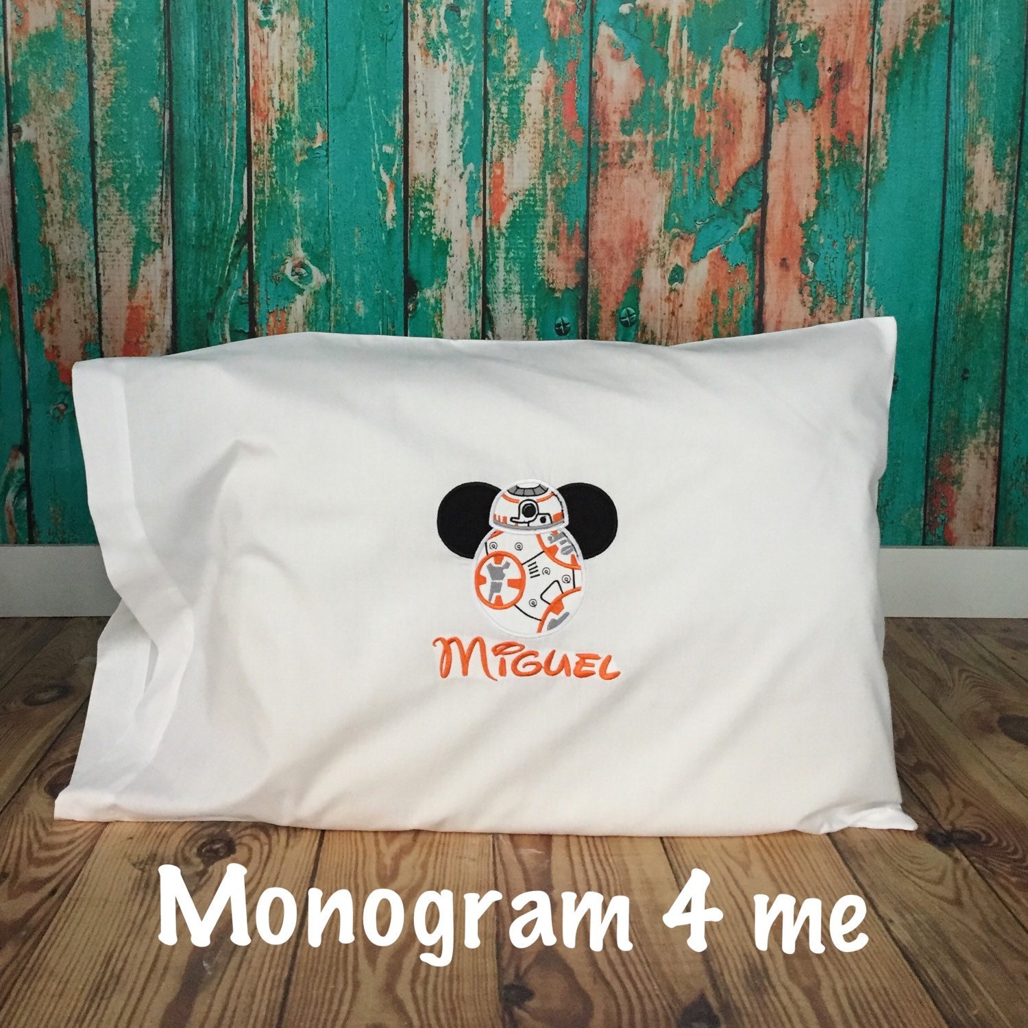 BB8 inspired autograph Disney Cruise Pillowcase Mouse Etsy