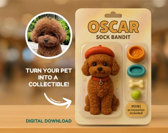 Figura de acción de mascota personalizada, figura de perro personalizada, figura de juguete personalizada, caja de juguetes para mascotas, juguete de perro personalizado, retrato digital de mascota