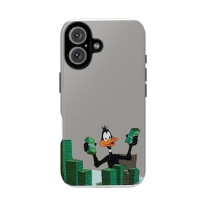Daffy Duck telefoonhoesje - Stevige hoesjes voor Disney-liefhebbers, cadeau met tekenfilmthema, accessoire met popcultuur, unieke smartphonehoes, cadeau voor de feestdagen