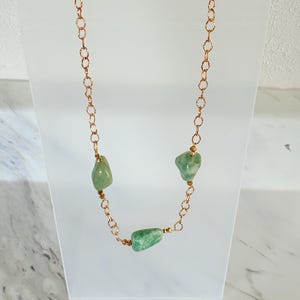 Green and Gold Necklace
