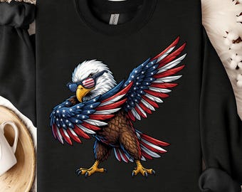 Patriotic Eagle PNG, American Flag Eagle PNG, 4th of July Eagle Png, USA Independence Day Clipart, Freedom Eagle Sublimation