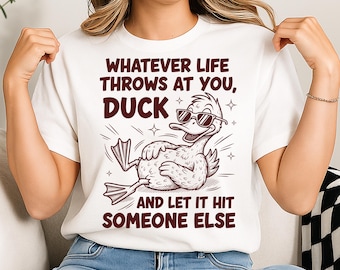 Funny Duck Sarcastic PNG Design: Adult Humor Sublimation (Digital Download)
