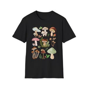 mushroom shirt cottagecore forager tee mushroom lover shirt fungi graphic t shirt fairycore aesthetic tee nature forest t shirt