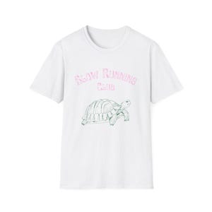 slow running club t shirt funny tee tortoise graphic tee cute jogging shirt for runners marathon walking jogger race day top gift for runner