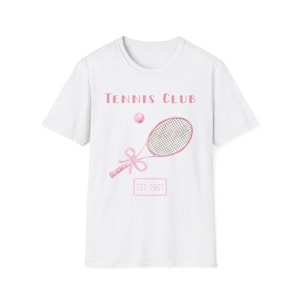 tennis t shirt tennis club shirt vintage tennis top retro pink tennis shirt aesthetic sport graphic tee jacket ball top gift tennis player