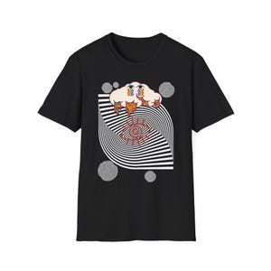 psychedelic t shirt surreal trippy tee rainbow drip shirt optical illusion eye shirt retro vaporwave aesthetic t-shirt