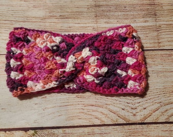 crochet headband, crocheted headband, girls headband, headband, ready to ship