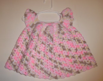 crochet baby dress, summer dress, baby shower, photo prop, easter, free shipping