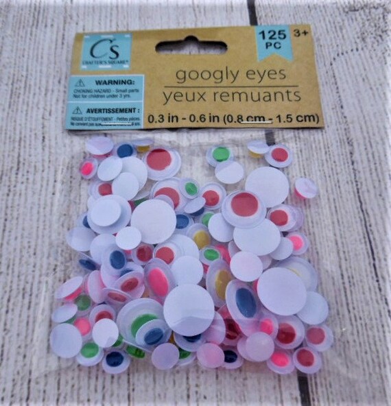 Colored googly eyes craft supplies craft eyes diy crafts Etsy